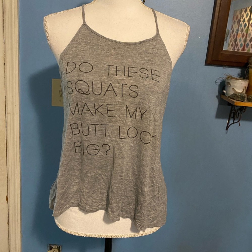 Body Rags, Gray, Graphic, Tank Top